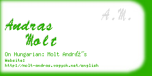 andras molt business card